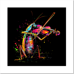 Cockroach Playing Violin Posters and Art